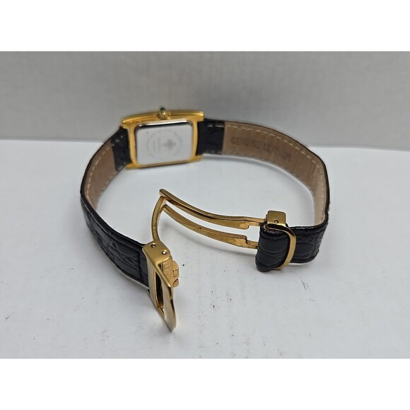 Camrose And Kross JBK Jackie Kennedy Gold Tone Crystal Tank Watch New Battery - Picture 8 of 11